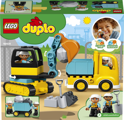 LEGO® DUPLO® Town 10931 Náklaďák a pásový bagr