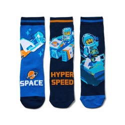 LEGO® Iconic 12010249 Space ponožky - 3 PACK