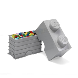 LEGO® storage box 2 světle šedý