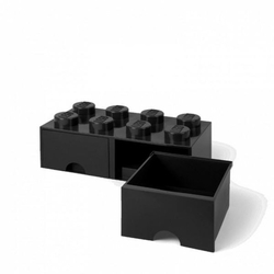 LEGO® úložný box 8 s šuplíky černý
