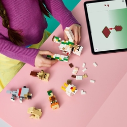 LEGO® Minecraft® 21592 Kuřecí žokej a útok v poušti