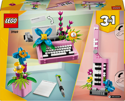 LEGO® Creator 3 v 1 31169 Psací stroj s květinami
