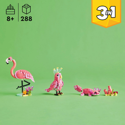 LEGO® Creator 3 v 1 31170 Divoká zvířata: Růžový plameňák

