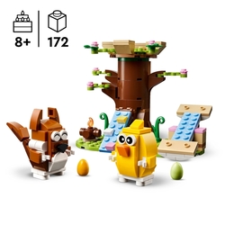LEGO® 40709 Jarní hřiště pro zvířátka s figurkou ptáčka a veverky