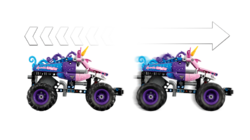 LEGO® Technic 42220 Monster Jam™ Sparkle Smash™ s natahovacím motorem