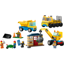 LEGO® City 60391 Vozidla ze stavby a demoliční koule
