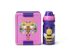 LEGO® Bee svačinový set (láhev a box) - fialová