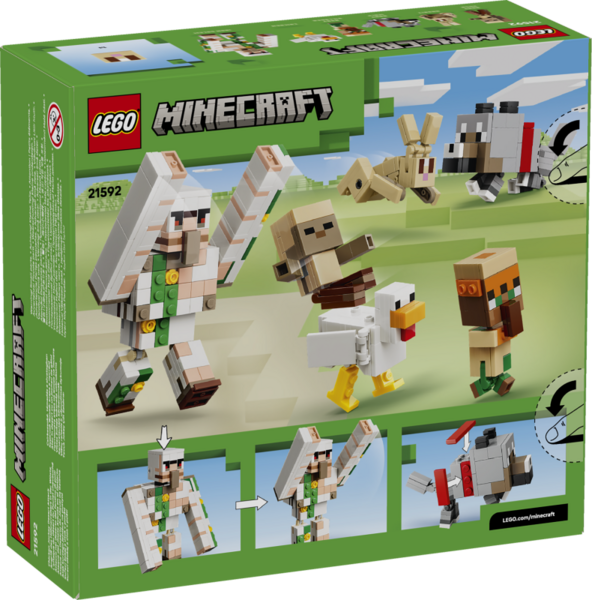 LEGO® Minecraft® 21592 Kuřecí žokej a útok v poušti