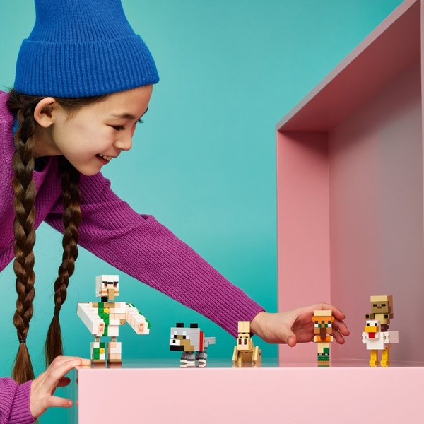 LEGO® Minecraft® 21592 Kuřecí žokej a útok v poušti