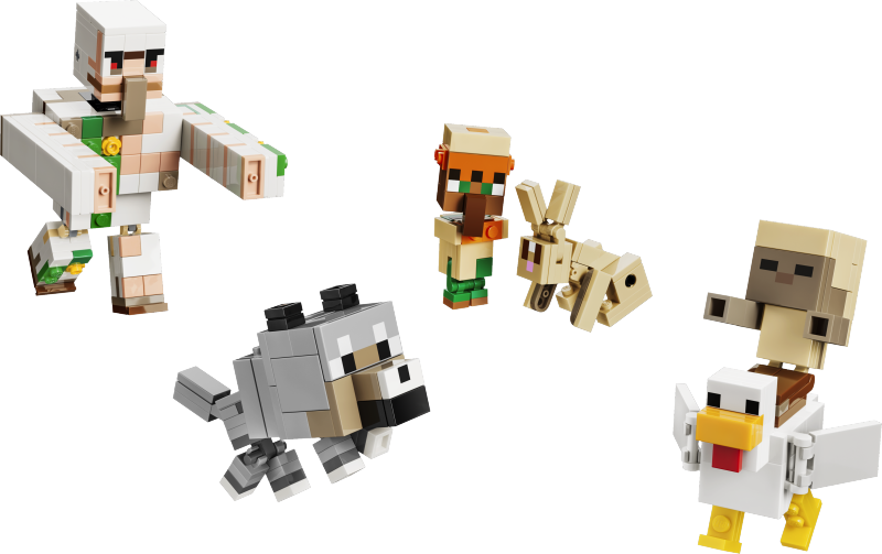 LEGO® Minecraft® 21592 Kuřecí žokej a útok v poušti