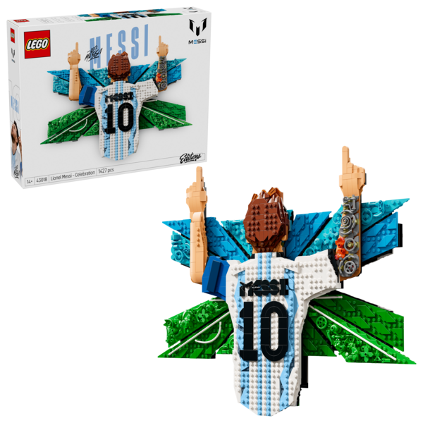 LEGO® Editions 43018 Lionel Messi – Okamžik vítězství