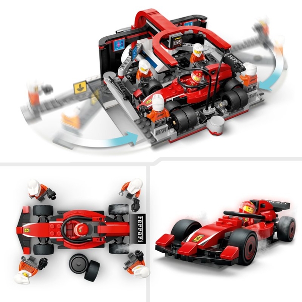 LEGO® City 60443 Zastávka v boxech F1® a personál s vozem Ferrari