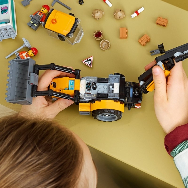 LEGO® City 60480 Žlutý nakladač s rypadlem