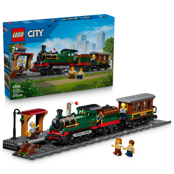 LEGO® City 60511 Vintage parní vlak