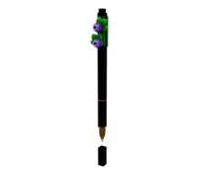 LEGO Botanicals Gelové pero, černé - fialová květina
